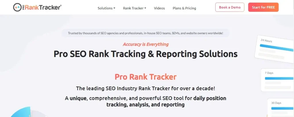 Top Rank Tracking Tools: Pro Rank Tracker